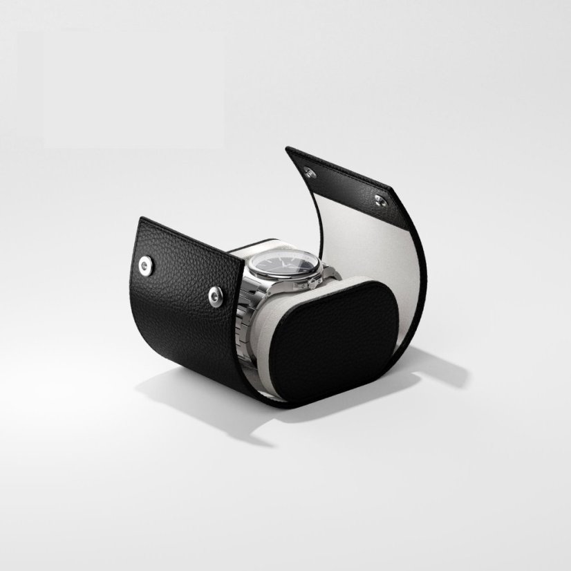 Men's silver Corniche watch with steel strap La Grande with Salmon dial 39MM