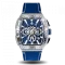 Ασημένιο ανδρικό ρολόι Ralph Christian με δερμάτινο λουράκι The Intrepid Chrono - Silver 42,5MM