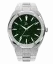 Relógio Paul Rich de prata para homem com pulseira de aço Frosted Star Dust - Silver Green 45MM