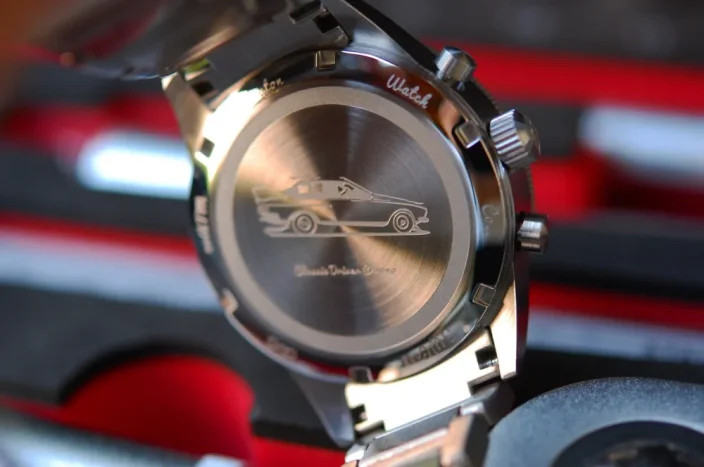 Relógio Straton Watches prata para homens com pulseira de aço Classic Driver Orange 40MM