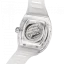 Stříbrné pánské hodinky Ralph Christian s gumovým páskem The Ghost - Transparent White Automatic 43MM