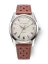 Męski srebrny zegarek Nivada Grenchen ze skórzanym paskiem Antarctic 35004M41 35MM