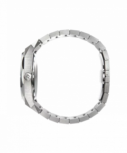 Ασημένιο ρολόι Paul Rich για άντρες με ιμάντα από χάλυβα Frosted Star Dust Moonlit Wave - Silver 45MM