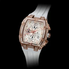 Zlaté pánské hodinky Ralph Christian s gumovým páskem The Polaris Chrono Ice - Frosted Glacier 42,5MM