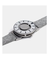Men's silver Eone watch with steel strap Bradley Mesh - Graphite / Silver 40MM