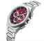 Ασημένιο ρολόι NYI Watches για άντρες με ιμάντα από χάλυβα Madison - Silver 42MM