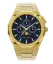 Zlaté pánske hodinky Paul Rich s oceľovým pásikom Frosted Star Dust II Moonphase - Gold 43MM