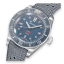 Relógio Squale prata para homens com pulseira de borracha 1545 Grey Rubber - Silver 40MM Automatic