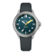 Orologio da uomo Circula Watches in colore argento con cinturino in caucciù DiveSport Titan - Petrol / Hardened Titanium 42MM Automatic
