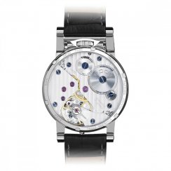 Stříbrné pánské hodinky Epos s koženým páskem Sophistiquee 3383.618.20.68.25 41MM Automatic