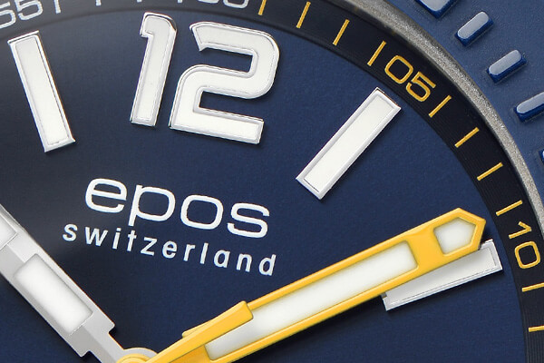 Srebrny męski zegarek Epos ze stalowym paskiem Sportive 3441.131.96.56.30 43MM Automatic