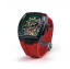 Relógio Nsquare pulseira de borracha preta para homem Dragon Overloed Rec / Black 44MM Automatic
