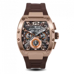 Montre homme Ralph Christian couleur or avec élastique The Intrepid Sport - Gilded Brown 42,5MM