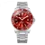 Relógio masculino de prata Venezianico com bracelete de aço Nereide 3321503C Red 42MM Automatic