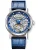 Stříbrné pánské hodinky Waldhoff s koženým páskem Metropolis Royal Blue 41MM Automatic