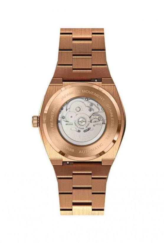 Men's Rose Gold Paul Rich Signature watch with steel strap Star Dust - Rose Gold Automatic 45 MM