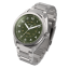 Strieborné pánske hodinky Circula Watches s ocelovým pásikom ProTrail - Green 40MM Automatic