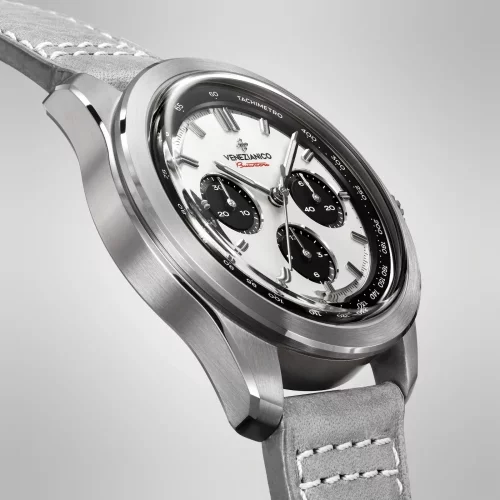 Venezianico muški srebrni sat s kožnim remenom Bucintoro 8221510 42MM Automatic