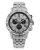 Men's silver Louis XVI watch with steel strap Majesté Iced Out Baguette 1131 - Silver 43MM