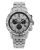 Strieborné pánske hodinky Louis XVI s oceľovým pásikom Majesté Iced Out Baguette 1131 - Silver 43MM