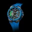 Stříbrné pánské hodinky Ralph Christian s gumovým páskem The Apex Chrono - Celestial Blue 46MM