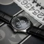 Zilveren herenhorloge van OLTO-8 met leren riem ROTO Ocean Midnight Black Upgraded 39MM Automatic