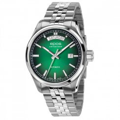 Stříbrné pánské hodinky Epos s ocelovým páskem Passion 3501.142.20.93.30 41MM Automatic