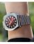 Men's silver Mondia watch with steel strap History - Silver / Red 38 MM Automatic