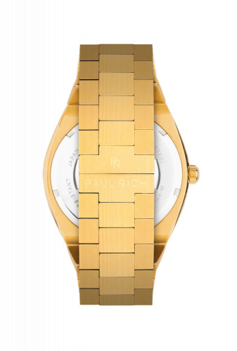 Χρυσό ρολόι ανδρών Paul Rich με ιμάντα από χάλυβα Royal Touch 45MM