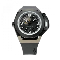 Herrenuhr Mazzucato in Schwarz mit Kautschukarmband RIM Scuba Black - 48MM Automatic