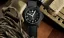 Men's black Momentum Watch with rubber strap Atlas Automatic Black-Ion - Red Tropic Rubber 38MM Automatic