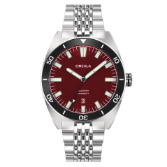 Men's silver Circula Watch with steel strap AquaSport II - Rot 40MM Automatic