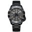 Černé pánské hodinky Phoibos Watches s ocelovým páskem Apollo PY056DX - Automatic 39MM