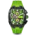 Men's black Ralph Christian watch with a rubber band The Polaris Chrono - Gold / Lime Green 42,5MM