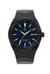 Men's black Paul Rich watch with steel strap Star Dust - Black Automatic 42MM