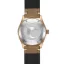 Złoty zegarek męski Aquatico Watches ze skórzanym paskiem Bronze Sea Star Brown Automatic 42MM