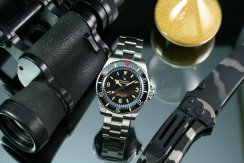 Srebrny męski zegarek Ocean X ze stalowym paskiem SHARKMASTER-V 1000 VSMS531 - Silver Automatic 42MM