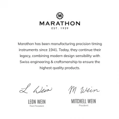 Stříbrné pánské hodinky Marathon Watches s gumovým páskem Medium Diver's Automatic 36MM