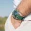 Orologio da uomo Circula Watches in colore argento con cinturino in caucciù AquaSport II - Green 40MM Automatic