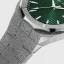 Męski srebrny zegarek Paul Rich ze stalowym paskiem Frosted Star Dust Jade Waffle - Silver 45MM