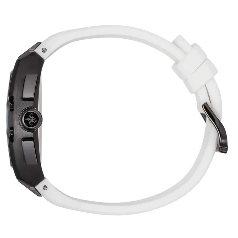 Černé pánské hodinky Ralph Christian s gumovým páskem The Intrepid Sport - Aurora Burst 42,5MM