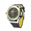 Men's Mazzucato black watch with rubber strap RIM Scuba Black / Yellow - 48MM Automatic
