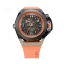 Men's Mazzucato black watch with rubber strap RIM Scuba Black / Orange - 48MM Automatic
