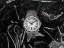 Men's silver Bomberg Watch with steel strap EDGE WHITE 43MM Automatic