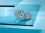 Men's silver Bomberg Watch with steel strap EDGE CYAN 43MM Automatic