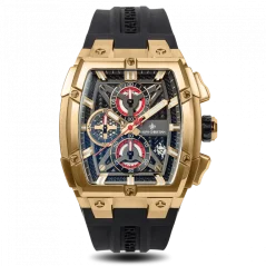Relógio de homem Ralph Christian ouro com elástico The Polaris Chrono - Gold / Obsidian Black 42,5MM