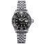 Stříbrné pánské hodinky Davosa s ocelovým páskem Ternos Ceramic - Silver/Black 40MM Automatic