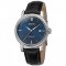 Men's silver Epos watch with leather strap Emotion 3390.152.20.16.25 41 MM Automatic