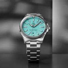 Relógio Henryarcher Watches prata para homem com bracelete em aço Havstrøm - Icewake 40MM Automatic