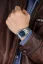 Men's silver Nivada Grenchen watch with steel strap F77 TITANIUM DARK BLUE AVENTURINE 68018A77 37MM Automatic